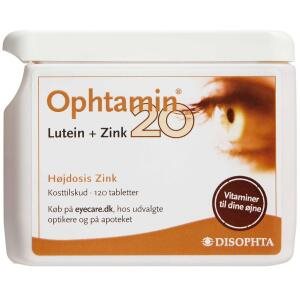 Opthamin 20 Lutein+Zink, 120 stk (Udløb: 07/2025)